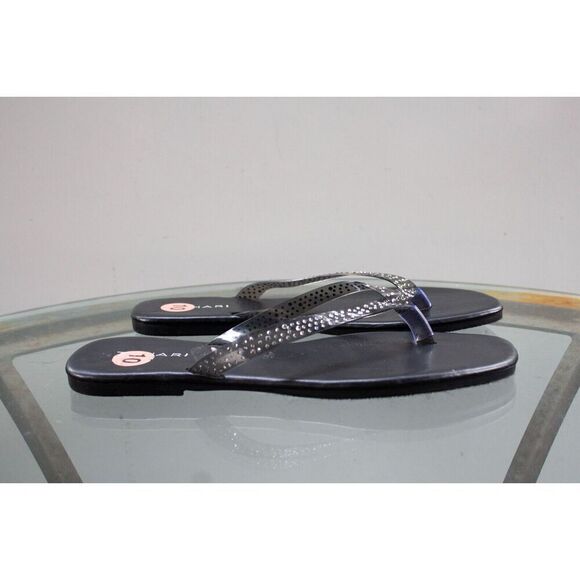 Tahari Womens Kamryn Black Summer Flip-Flops Shoes US size 10 - Picture 2 of 4